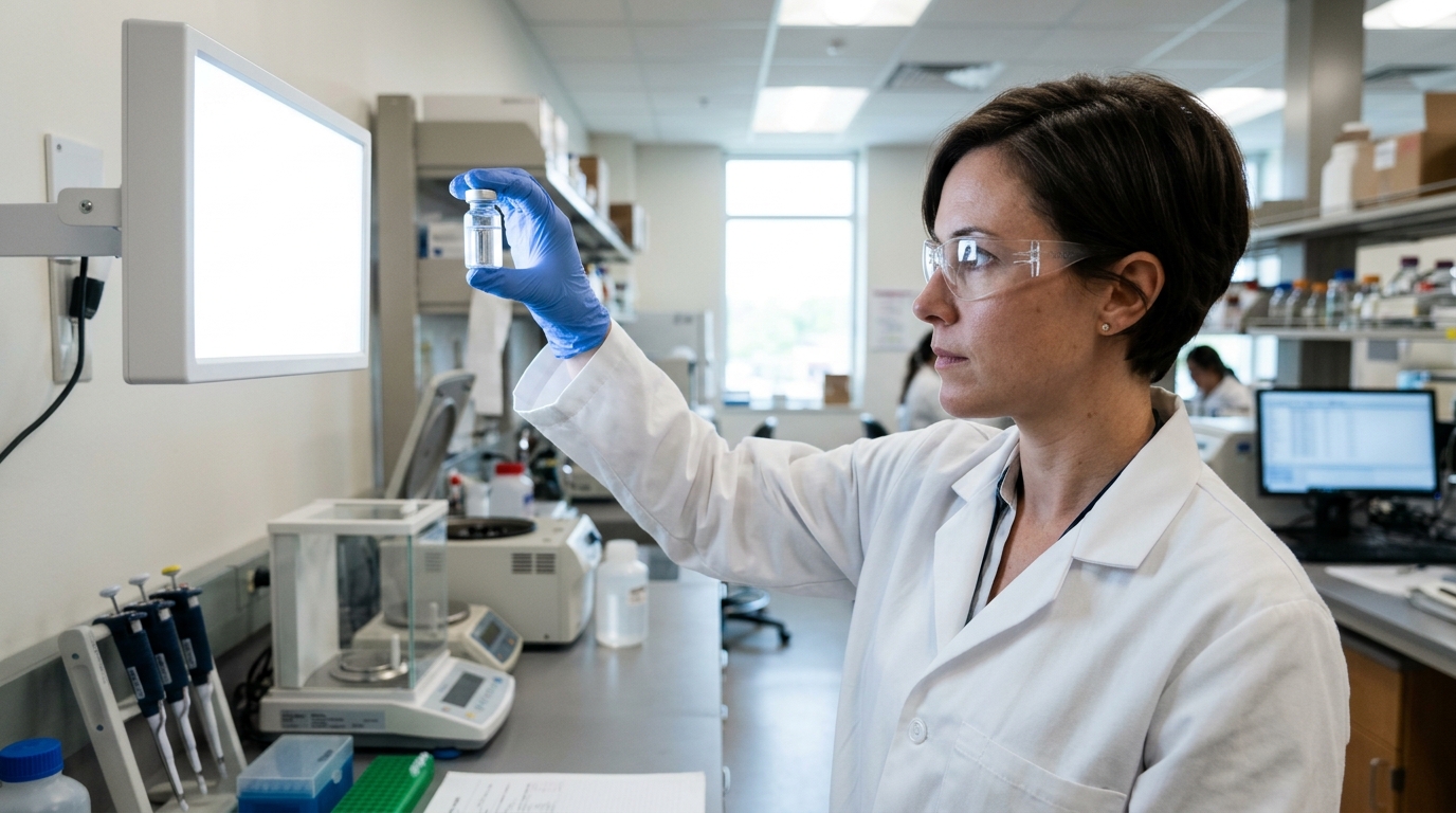 Peptide Calculator optical clarity inspection